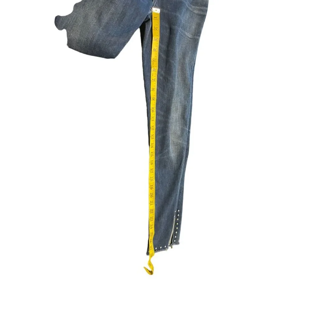 Citizens Of Humanity Womens Blue Denim Rocket High Rise Skinny Jeans Size 27